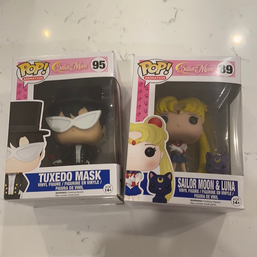 POP Figures - Tuxedo Mask + Sailor Moon